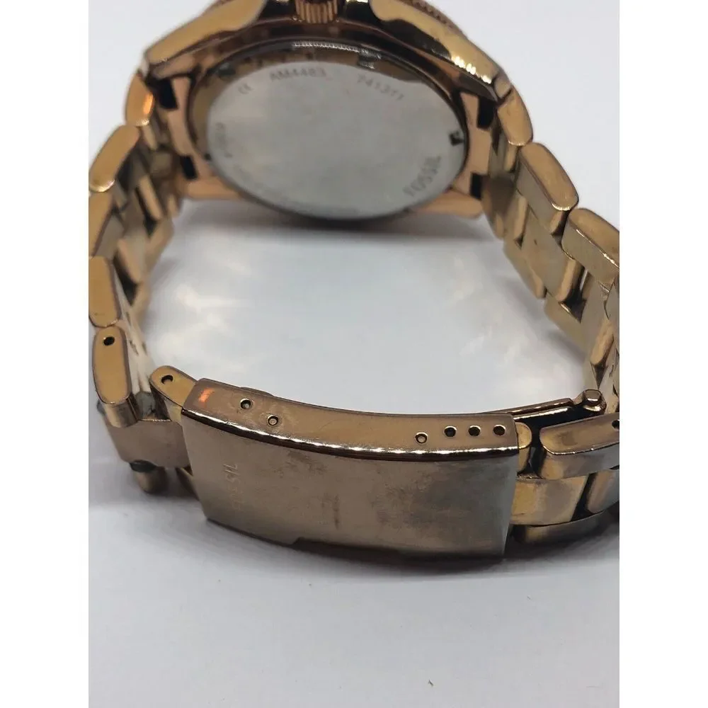 Fossil AM4483 Women's Stainless Steel Analog Dial Quartz Genuine Watch RK327